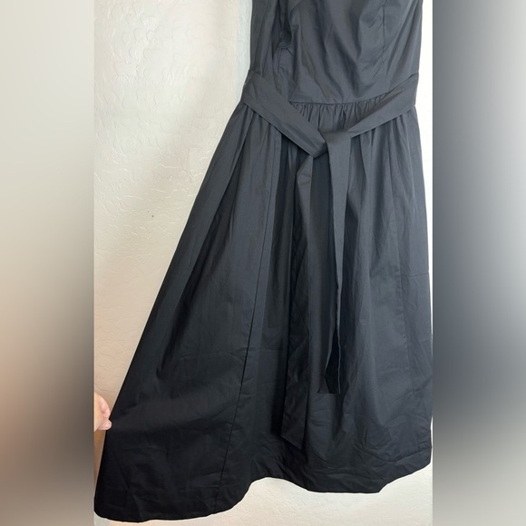 NEW J.Crew $128 One Shoulder Ruffle Midi Dress in Black Size 12 0906 - Picture 4 of 12